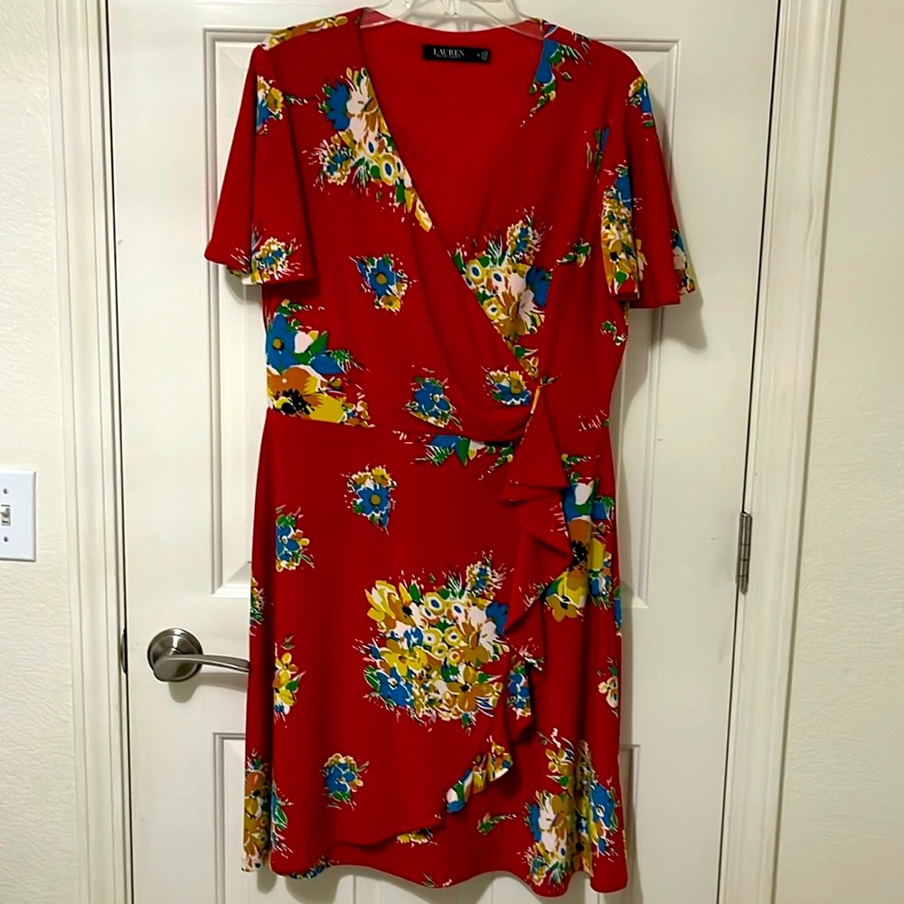 Lauren Ralph Lauren Red Floral Dress